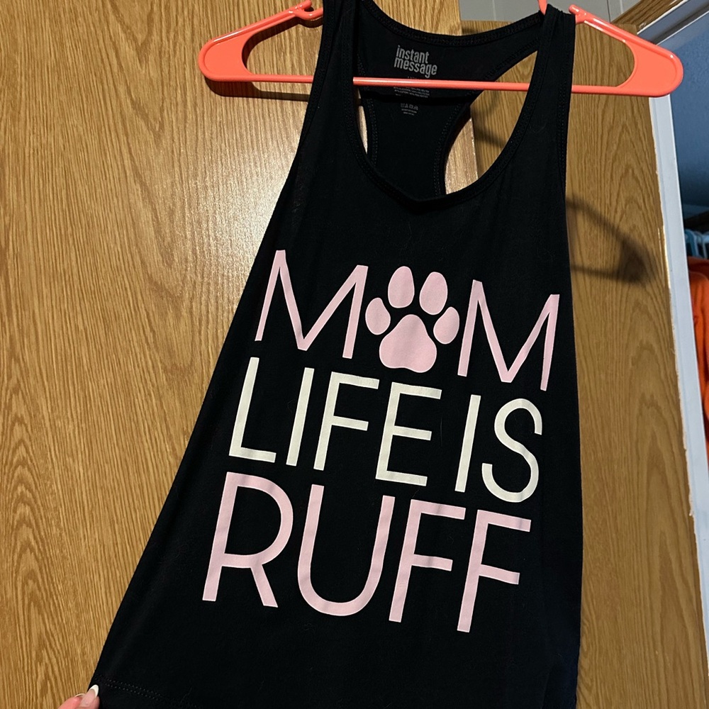 Black Tank Top - Mom Life Is Ruff